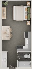 Studio (M) 404 floor plan